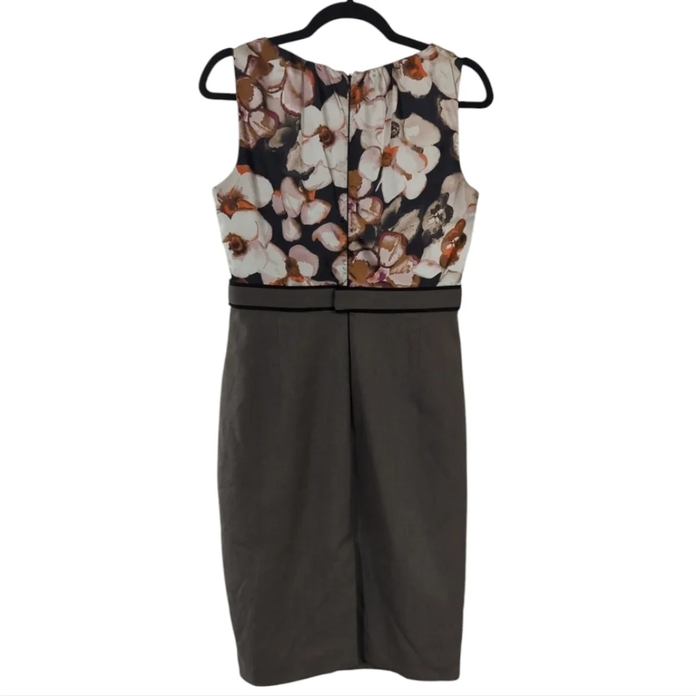 T Tahari Floral Sleeveless Shift Dress